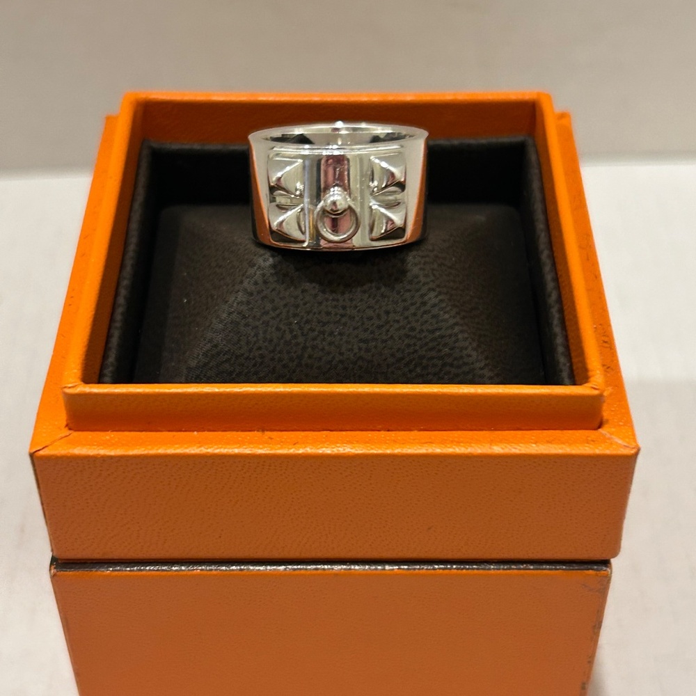 Hermes Collier De Chien Silver Ring - Picture 8 of 11